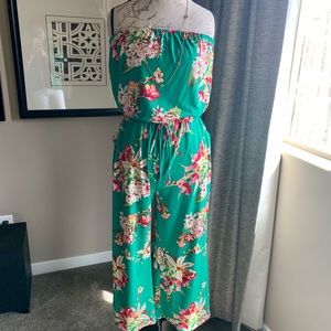 Express Strapless Culotte Jumpsuit